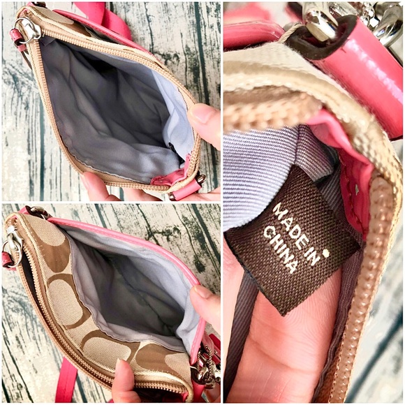 HP💘COACH⚡️Auth Signature Jacquard Crossbody Bag - Picture 7 of 10
